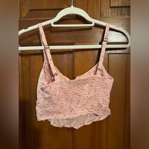 pink floral crop top - Picture 3 of 3